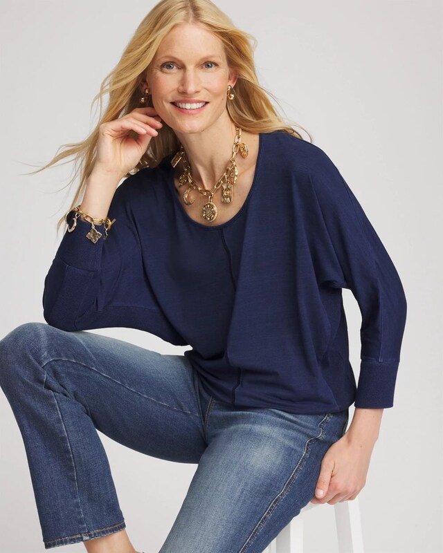 Dolman Denim Tee - image 2